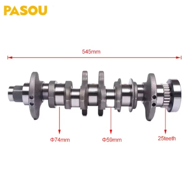 526423/5443207/5340179 Tunland Crankshaft For FOTON CUMMINS ISF 2.8 Engine - Image 2