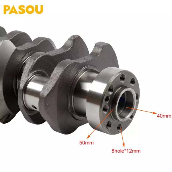 PASOU 8-94453525-0 4JB1T Engine Crankshaft For ISUZU NKR55 100P TFR 4JB1-T Pickup Spare Parts