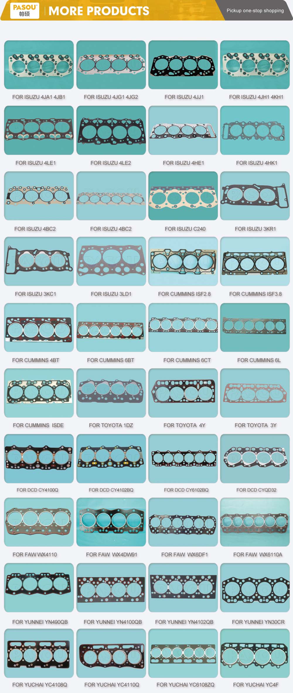 Wholesale high quality auto engine cylinder head gasket kit